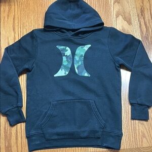 Hurley Black and Green Sweatshirt Hoodie